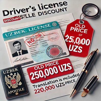 Prava Apostiliga Chegirma bilan atigi 200 000 so‘m