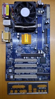 Plata DDR1, protsessor, cooler, videokarta