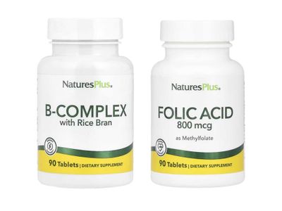 NaturesPlus B-Complex Folic Acid фолиевая кислота метилфола комплекс B