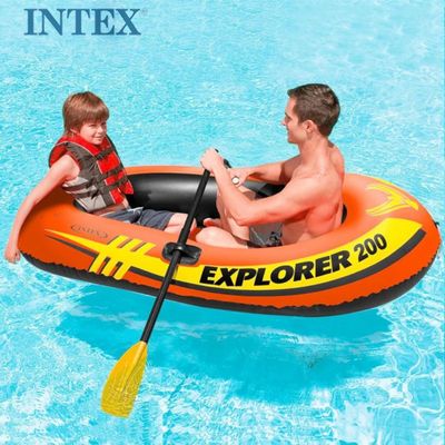 Надувная лодка Intex Explorer 200 (с вёслами и насосом) Идеальный выбо