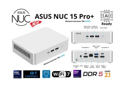 Мини Пк Mini Pc Asus Nuc 15 Pro + Core Ultra 7 255H 96Gb DDR5 4TB SSD