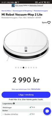 Mi Robot Vacuum-Mop 2 Lite