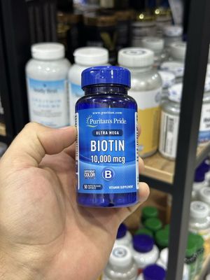 Now Puritan's Pride Biotin 10,000 mcg 50 капсул