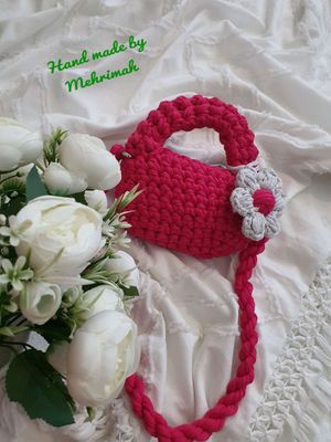 мини сумочки из трикотажный пряжи