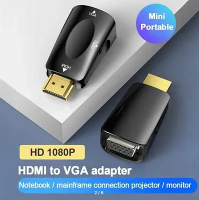 Новый в упаковке адаптер переходник HDMI to VGA с AUX кабелем
