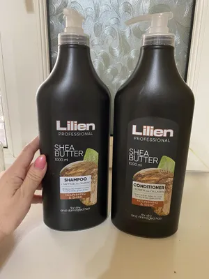 Lilien!набор шампунь 1000ml +бальзам 1000 ml с маслом Ши! Чехия