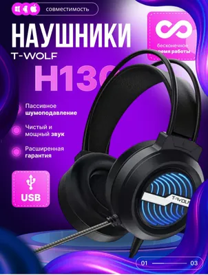 Gamerlar uchun maxsus Quloqchinlar T_WOLF H130