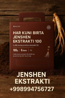 6 yillik Koreya Gensheni – Energiya, Immunitet, Kuch!
