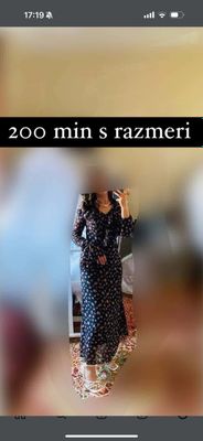 2 marta kiyilgan, xolati yengide S razmer 200 ming