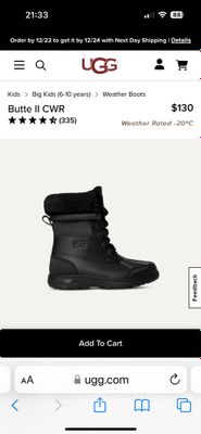 Детские UGG размер 31 европейский