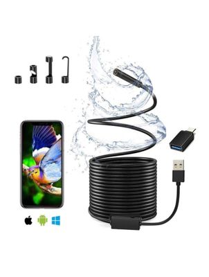 USB endoskop 2 megapikselli 5 m kabeli, Smartfon, Kompyuterga IP67
