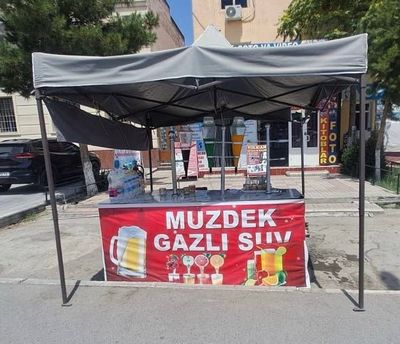 Gazli suv aparat 6ta kolba kattasidan zontik bilan