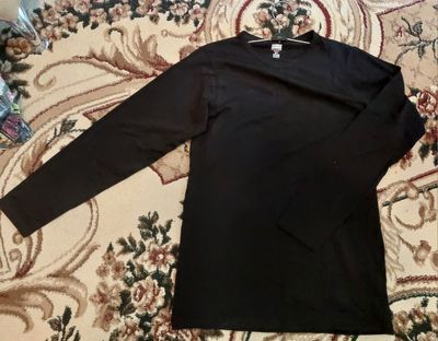 Кофта новая чёрная с длинным рукавом XL