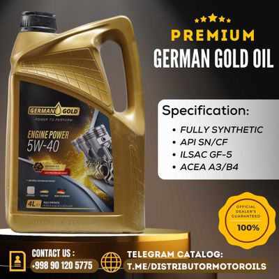 Моторное Масло GERMANY OIL Fully SYNTHETIC — GERMAN GOLD Power 5W-40