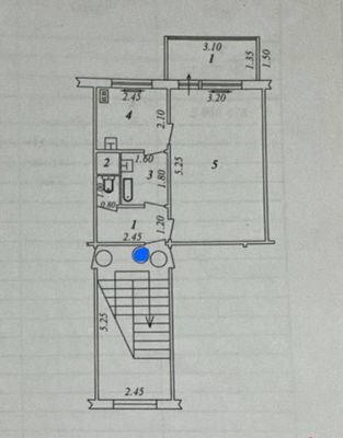 1 к. 32 кв.м /4/4 эт дома Авиасозлар-4. Квартира требуе