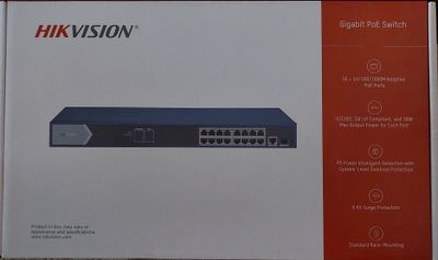 Gigabit Poe switch 16 port hikvision