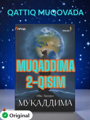 Muqaddima 2/1 qismlar, 500 yillik  kitob