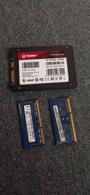 Noutbuk uchun OZU va SSD