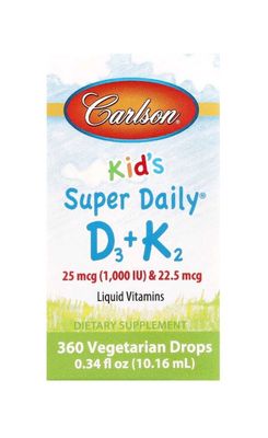 Carlson d3k2 kids. D3 k2 для детей