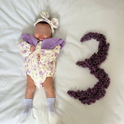 Сиреневое боди на 3-4 месяца