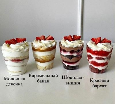 трайфл, тортик, торт, десерт, сладости, бенто торт