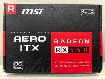 Видеокарта rx 550 4gb