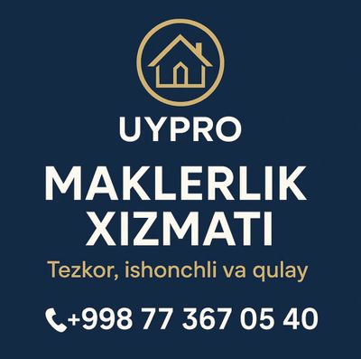 Маклер хизмати уй олди сотди ва ижара хизматлари