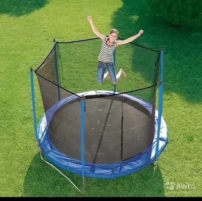 Каркасный батуте диаметр 244 (8 фут) БЕСПЛАТНО Доставка и установка