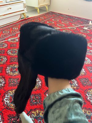Шапка зимняя, малахай из норки