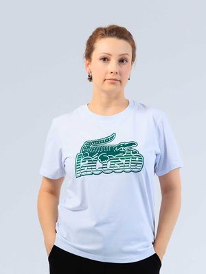 Женская футболка, для спорта и сна, с коротким рукавом, с принтом