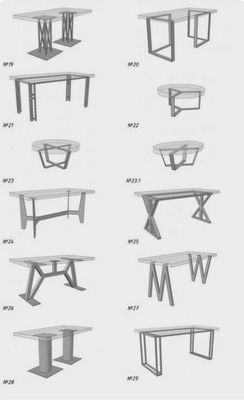 Loft mebel temir profil