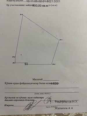 Продается дом в Мирабадском Районе по цене земли