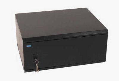 Шкаф настенный 4u 570/450/270 мм металлическая дверь