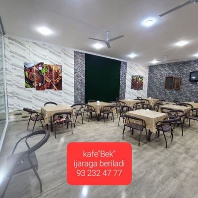 Kafe "Bek" ijaraga beriladi.