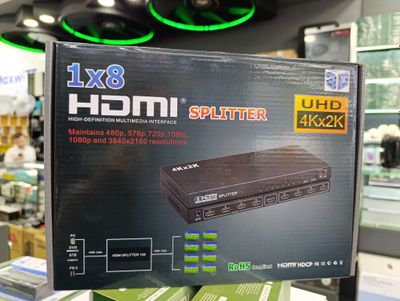 Продам Hdmi spliter/ сплитер 1 × 8 / 4 k ( активный )