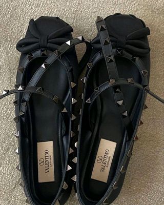 Valentino Garavani Rockstud Ballerina shoe 🖤