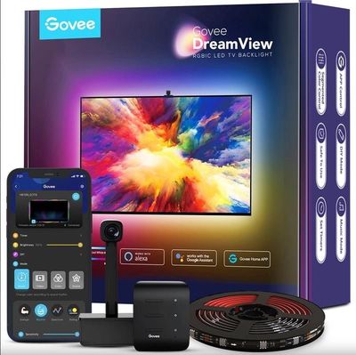 Govee H6199 DreamView T1 Televizorning orqa yorug'ligi 55-65'' RGB qor
