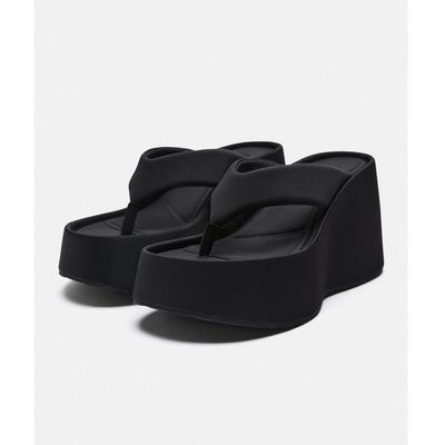 Zara оригинальные босоножки на танкетке