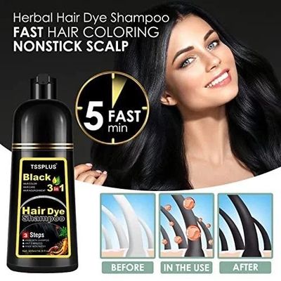 Black hair shampoo - ayollar va erkaklar uchun maxsus