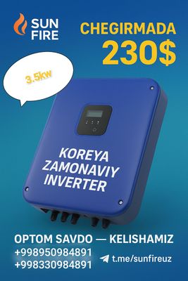 3.5kw on grid inverter narxi 230$ oʻptom