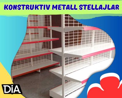 Стеллаж металлический сборный, konstruktiv metall stellajlar