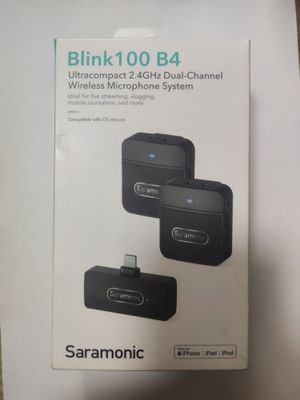 Беспроводной микрофон петличка Saramonic Blink 100 B4 для iPhone