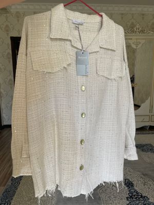 Женская двойка из твида, Турция (рубашка + брюки)