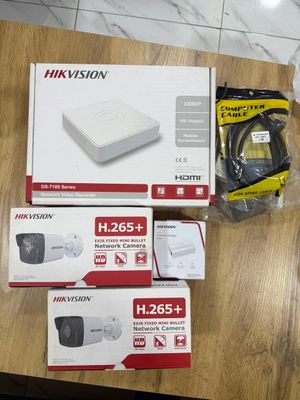 видеонаблюдения Hikvision4камеры регистраторкабель