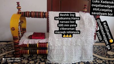 Bolalar jihozlari ayollar kiyimlar maishiy texnika