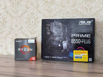 Asus Prime B550-PLUS + AMD Ryzen 5 5600G Есть Встроенное Графика