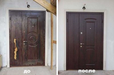 Temir va MDF eshiklarni restavratsiya qilamiz.