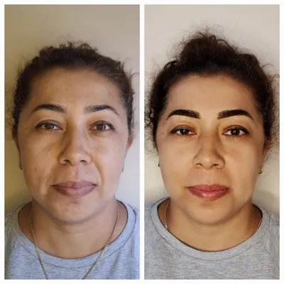 Растушёвка бровей,губ и межресничка.