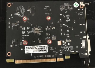 Видеокарта Rx550 4gb ddr5