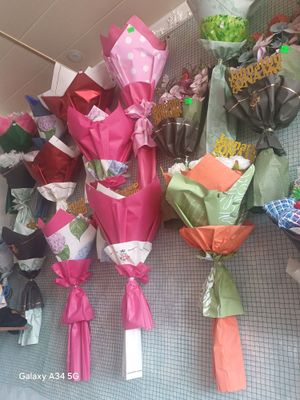suniy buket gullar